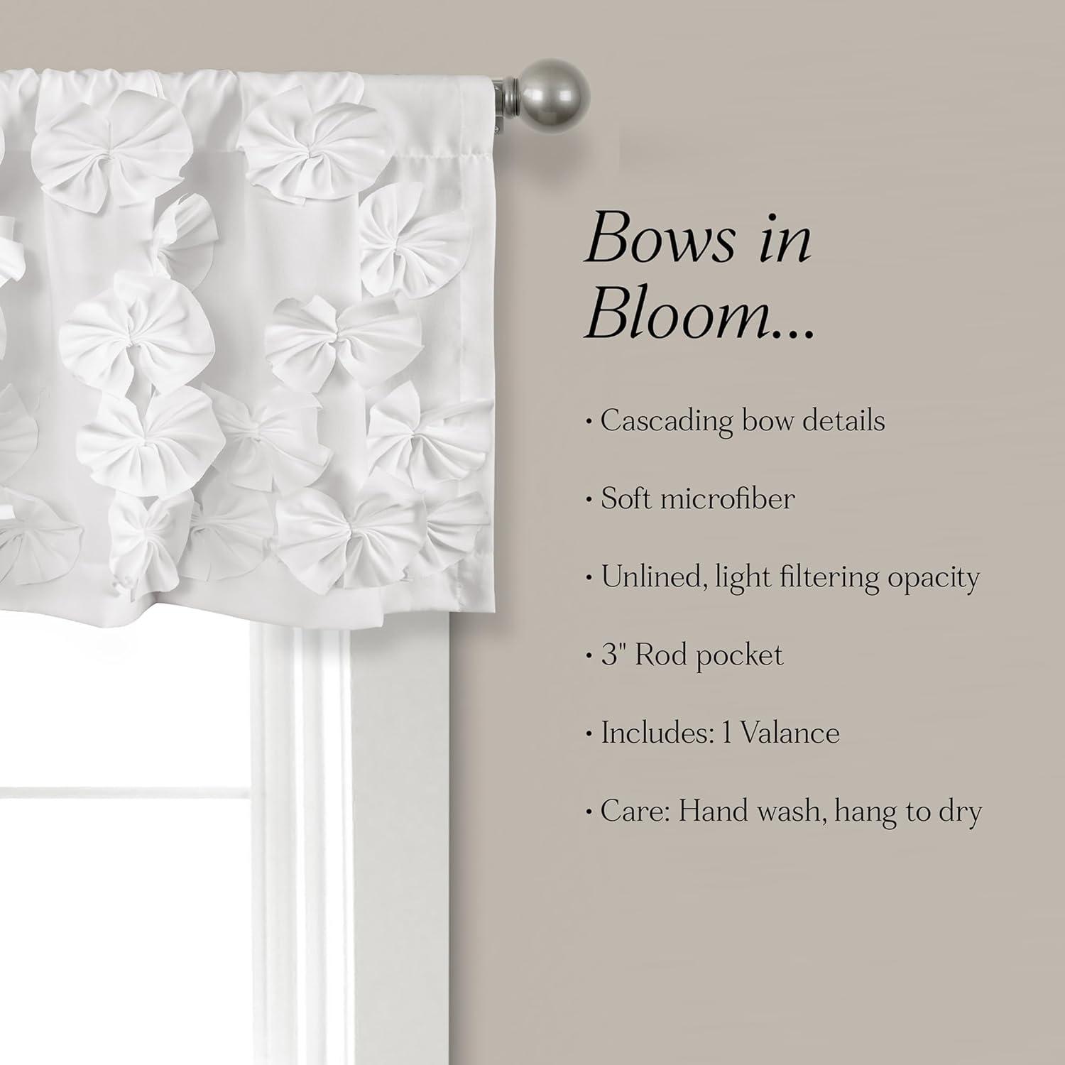 Lush Decor Scalloped 52'' W Window Valance