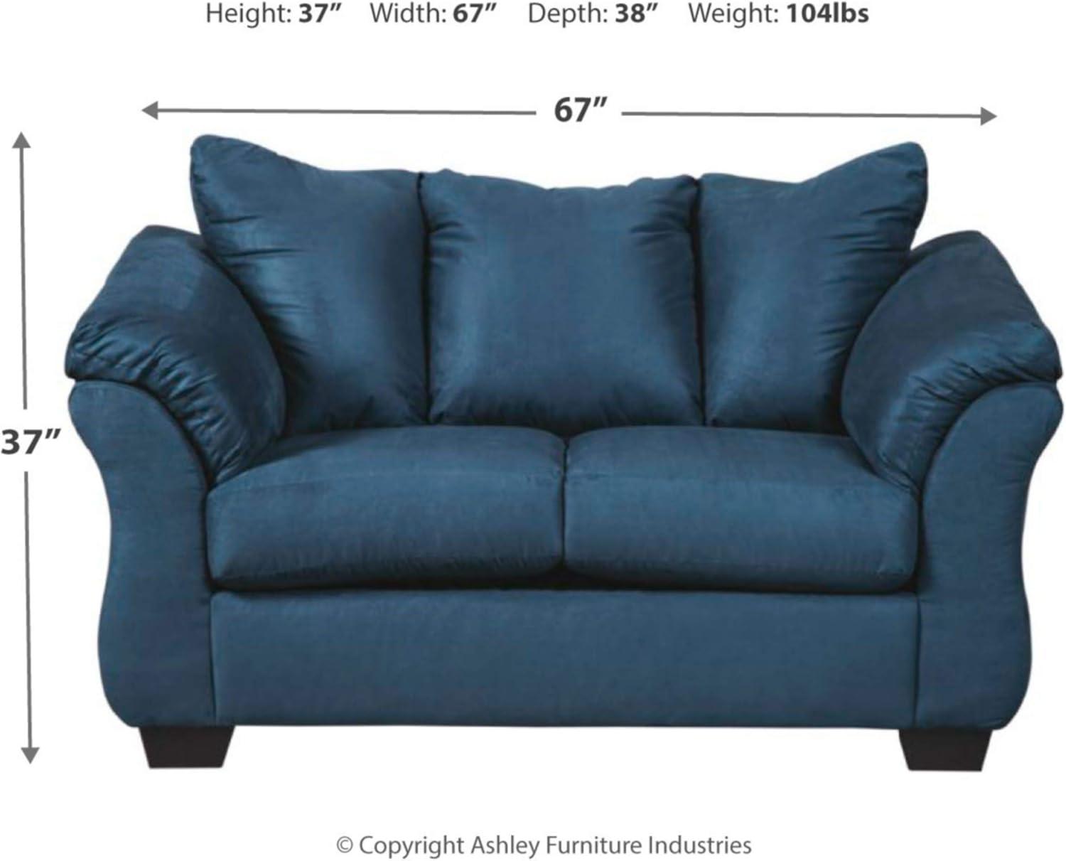 Signature Design by Ashley Darcy Loveseat in Blue