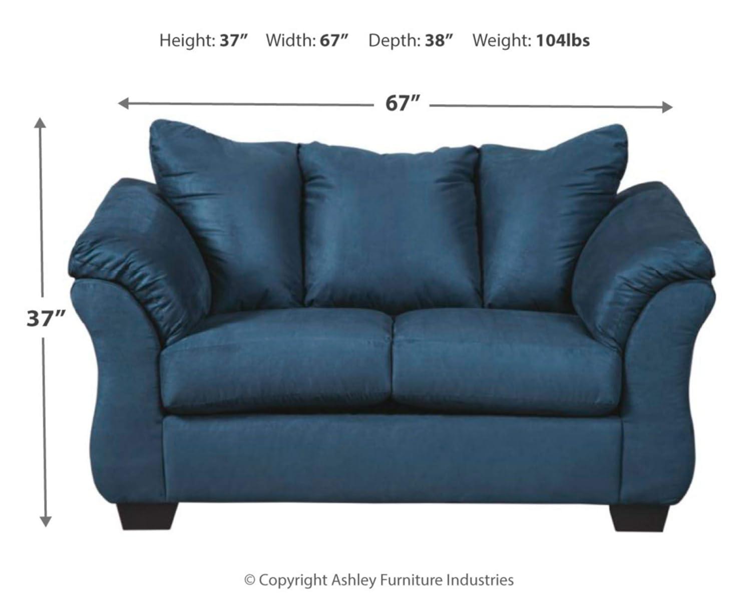 Signature Design by Ashley Darcy Loveseat in Blue