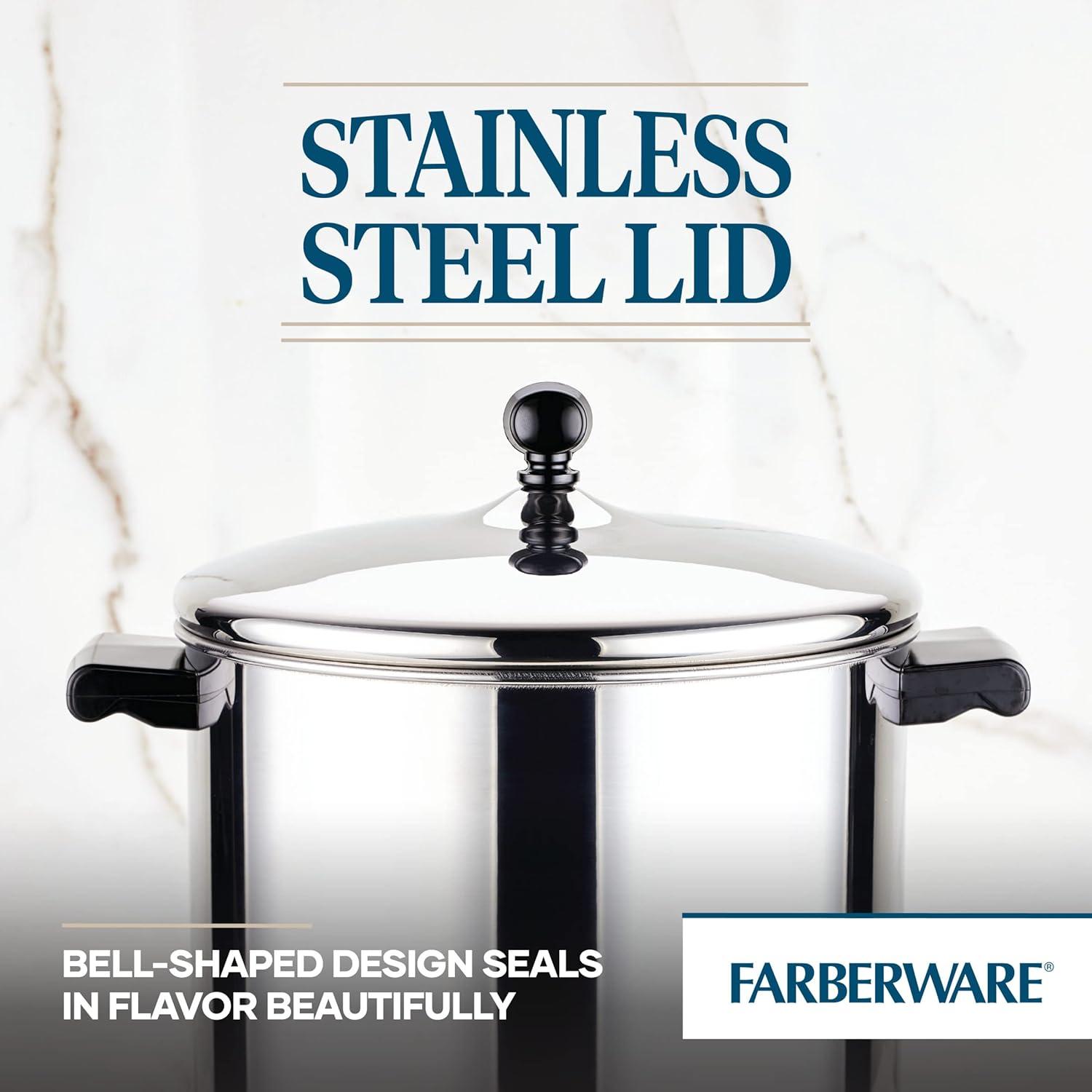 Farberware Classic 8-Quart Stainless Steel Stockpot with Lid