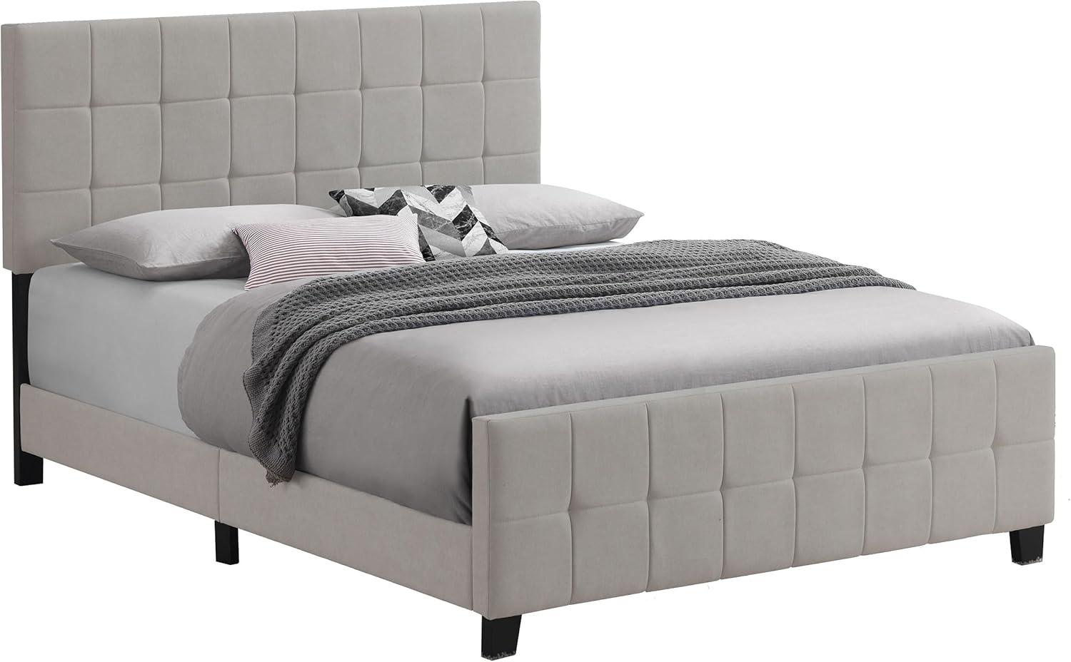 Fairfield Queen Upholstered Panel Bed Beige