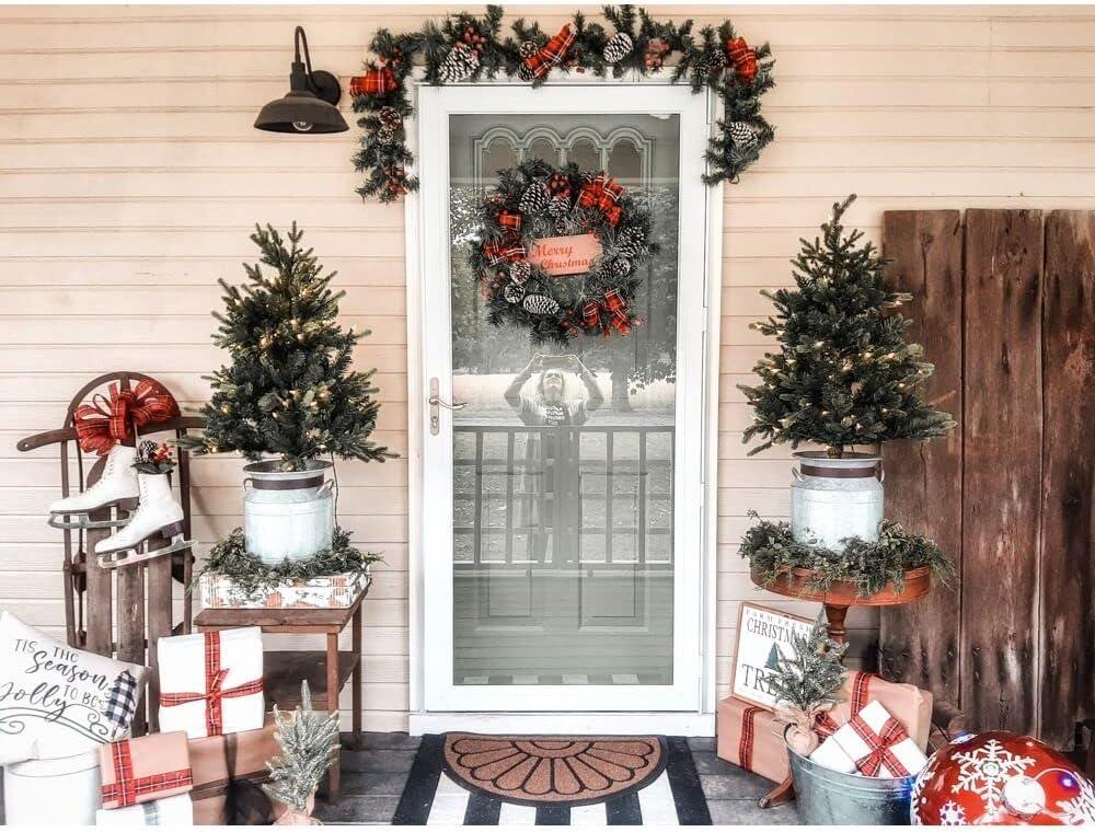 Fraser Hill Farm Christmas Wreath 72'' in. Faux Spruce Garland