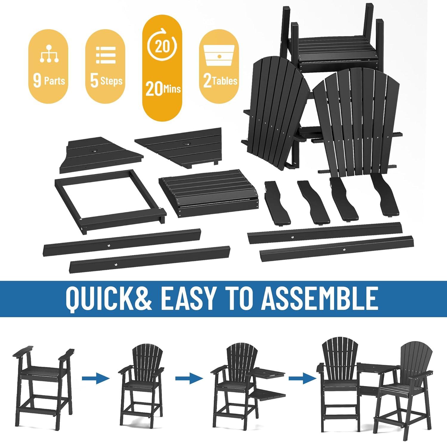 Rosecliff Heights Aryabella Plastic Adirondack Chair