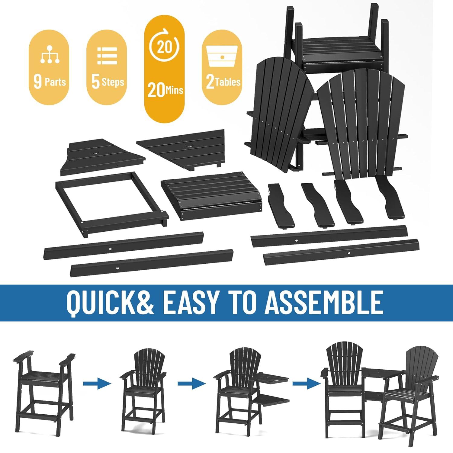 Rosecliff Heights Aryabella Plastic Adirondack Chair