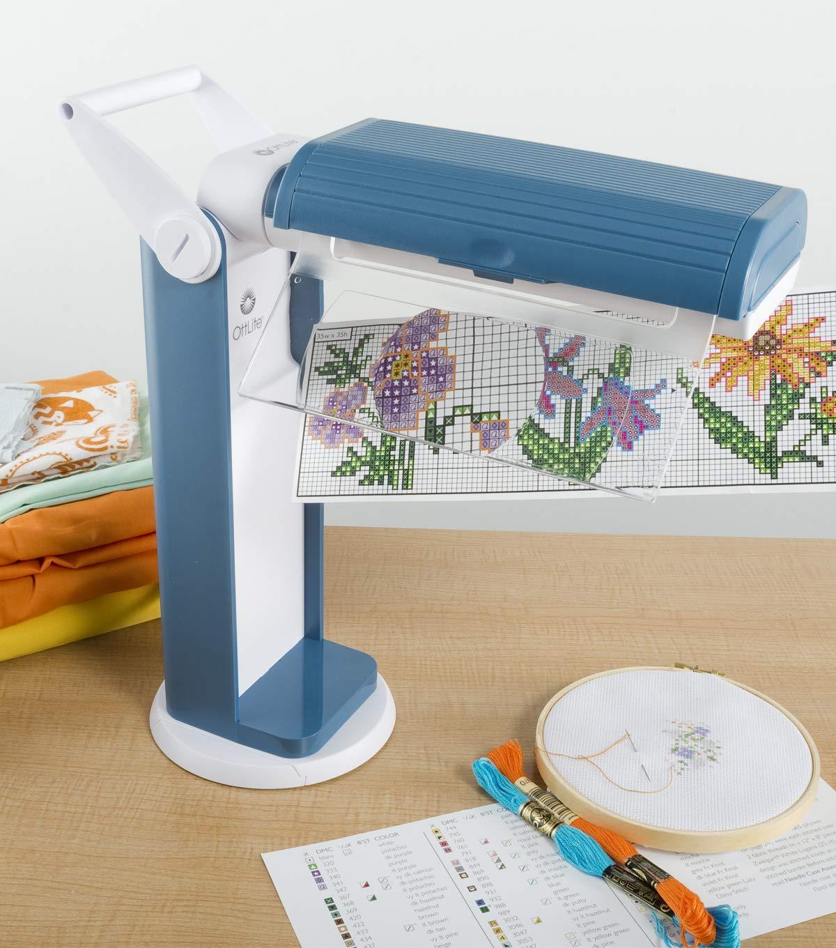 OttLite OttLite 13 Watt Magnifier Task Lamp with 2X Magnification and Swivel Base