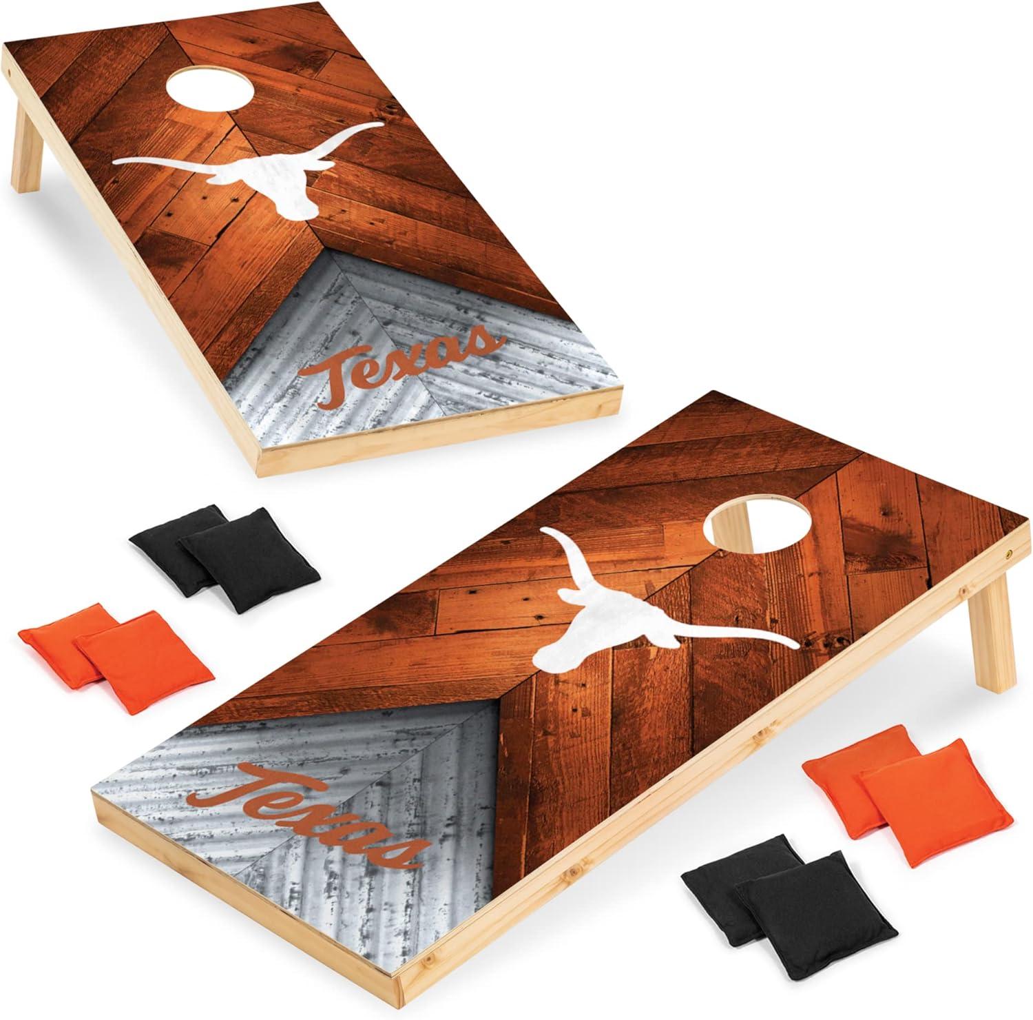 NCAA Texas Longhorns 2'x4' Wood Cornhole Set