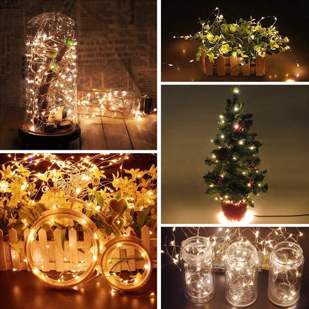Twinkle Star 300LED 99FT Copper Wire String Lights Battery Operated 8 Modes Fairy Lights with Remote Waterproof Fairy String Lights for Outdoor Christmas Lights Wedding Party Decoration Warm White