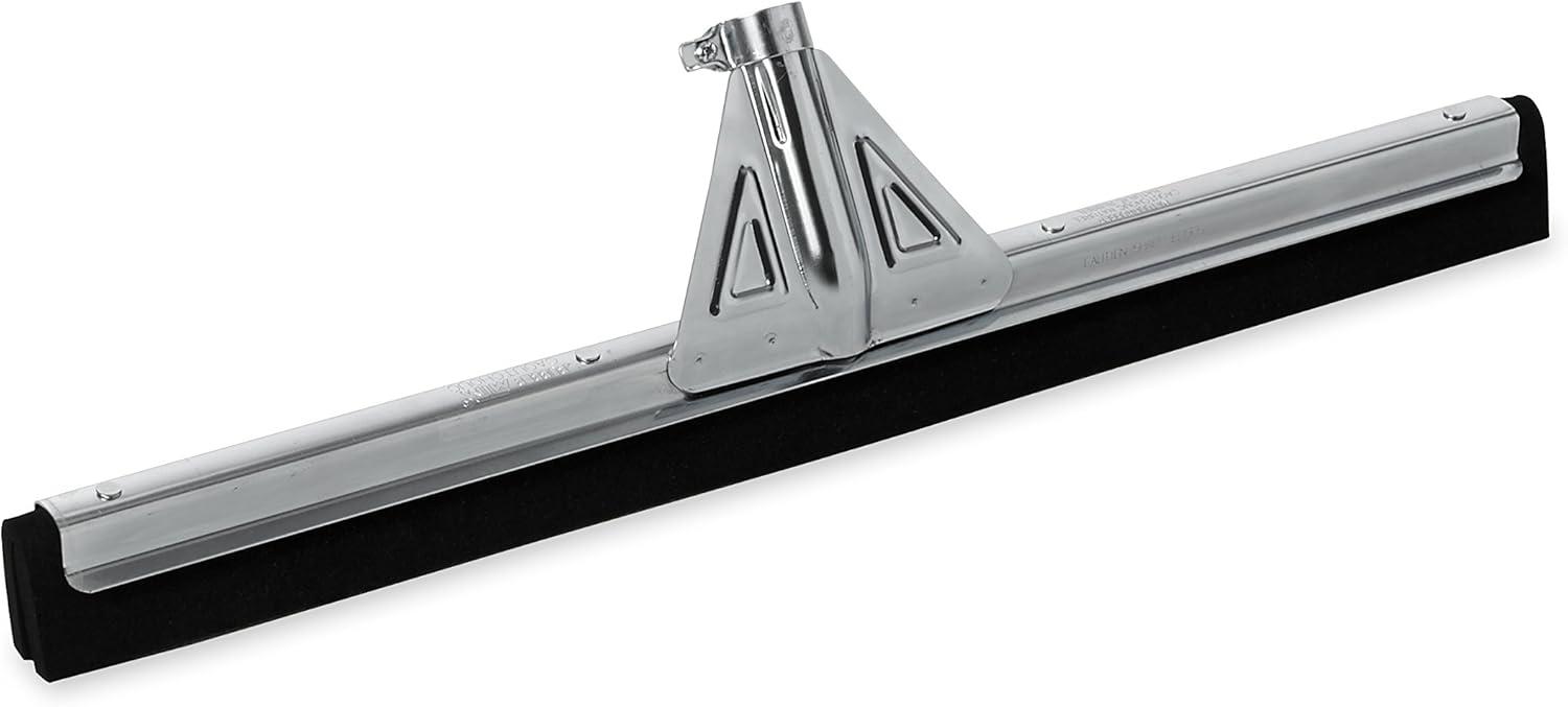 22-Inch Black Heavy-Duty Rubber Floor Squeegee