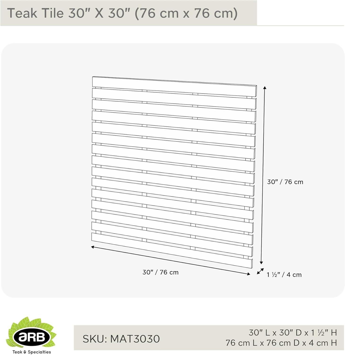 ARB Teak & Specialties Teak Shower Mat