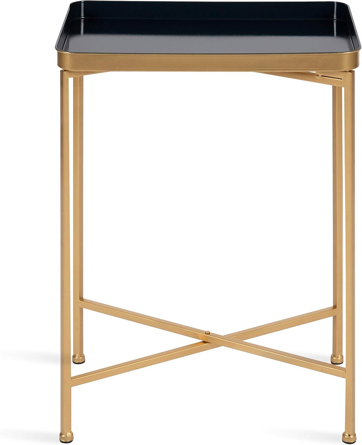 Kate and Laurel Celia Metal Tray Accent Table