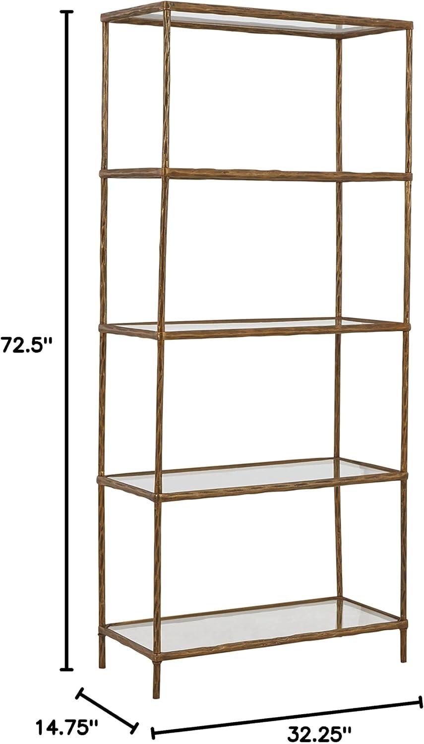 Ryandale 72'' H x 32'' W Aluminum Etagere Bookcase