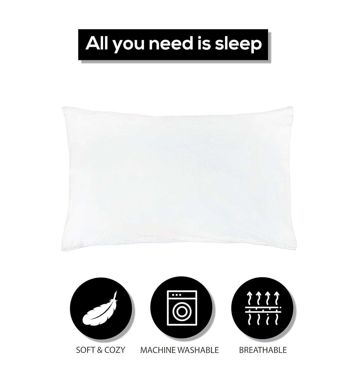 Aveesha 12 Pack Poly Cotton Pillow Cases - Standard Size White Pillowcases - 180 Thread Count Percale Weave Pillow Covers - Perfect for Home, Hotels and Hospital Use