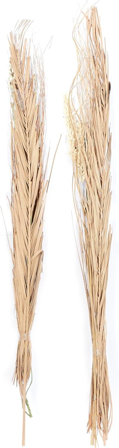 57" Dried Plant Natural Foliage Pigeon pea Bouquet, by DecMode (2 Count)