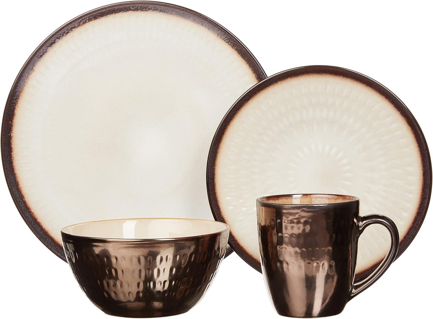 Gourmet Basics by Mikasa Gourmet Basics by Mikasa Anastasia 16-Piece Stoneware Dinnerware Set, Service for 4