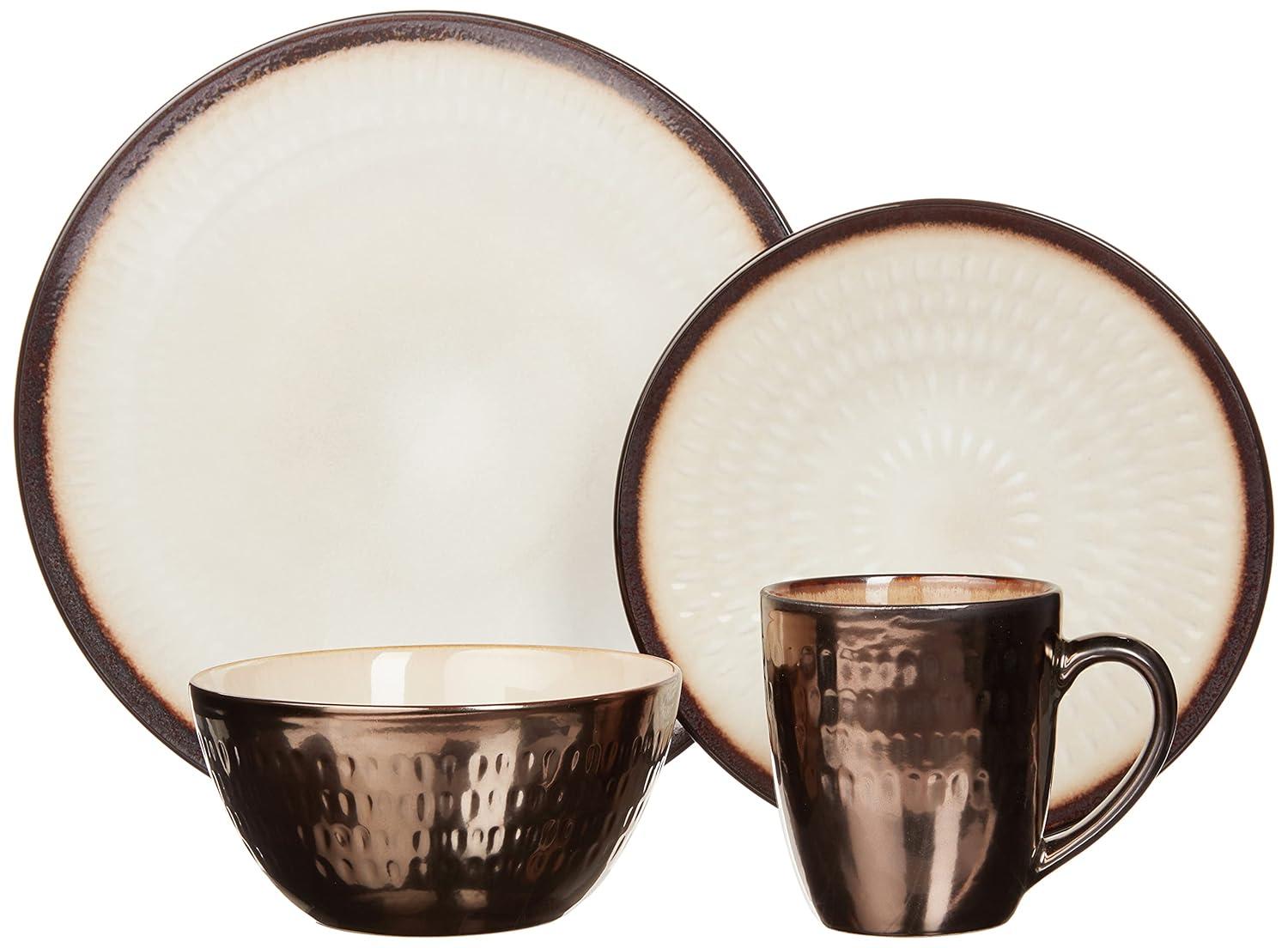 Gourmet Basics by Mikasa Gourmet Basics by Mikasa Anastasia 16-Piece Stoneware Dinnerware Set, Service for 4