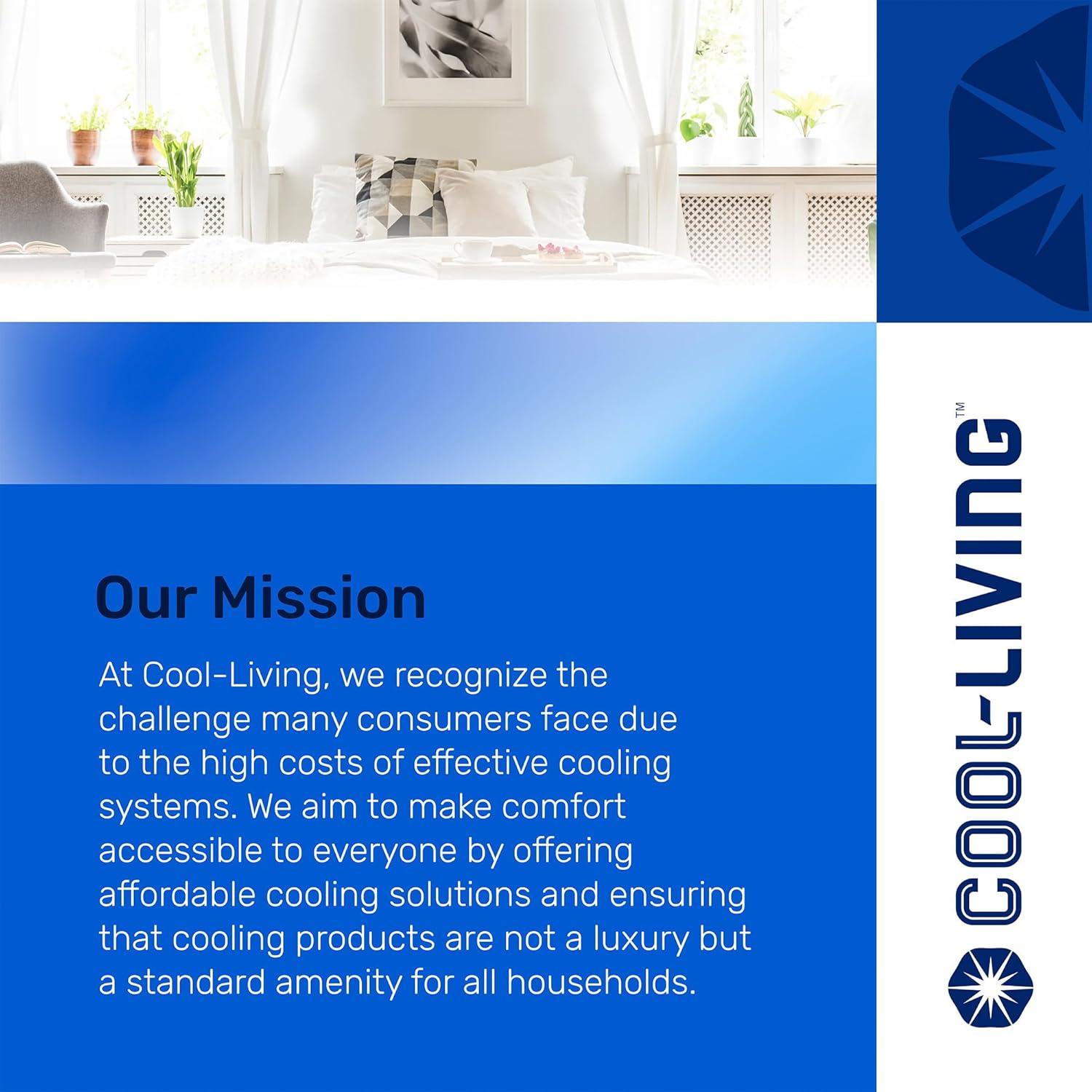 Cool-Living 8,000 BTU Window Mount Room Air Conditioner with Installation Kit