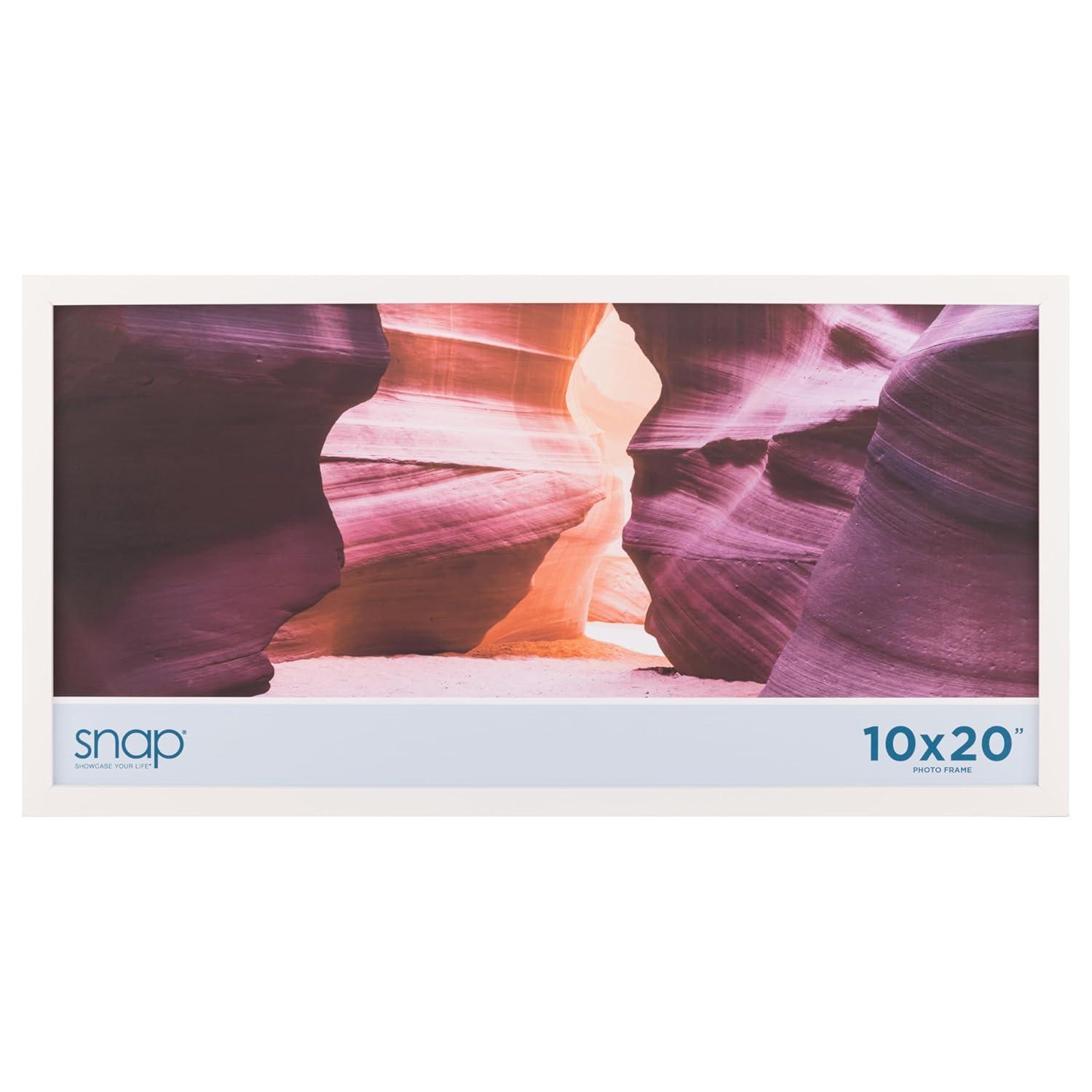 SNAP 10"x20" Basic Photo Frame White