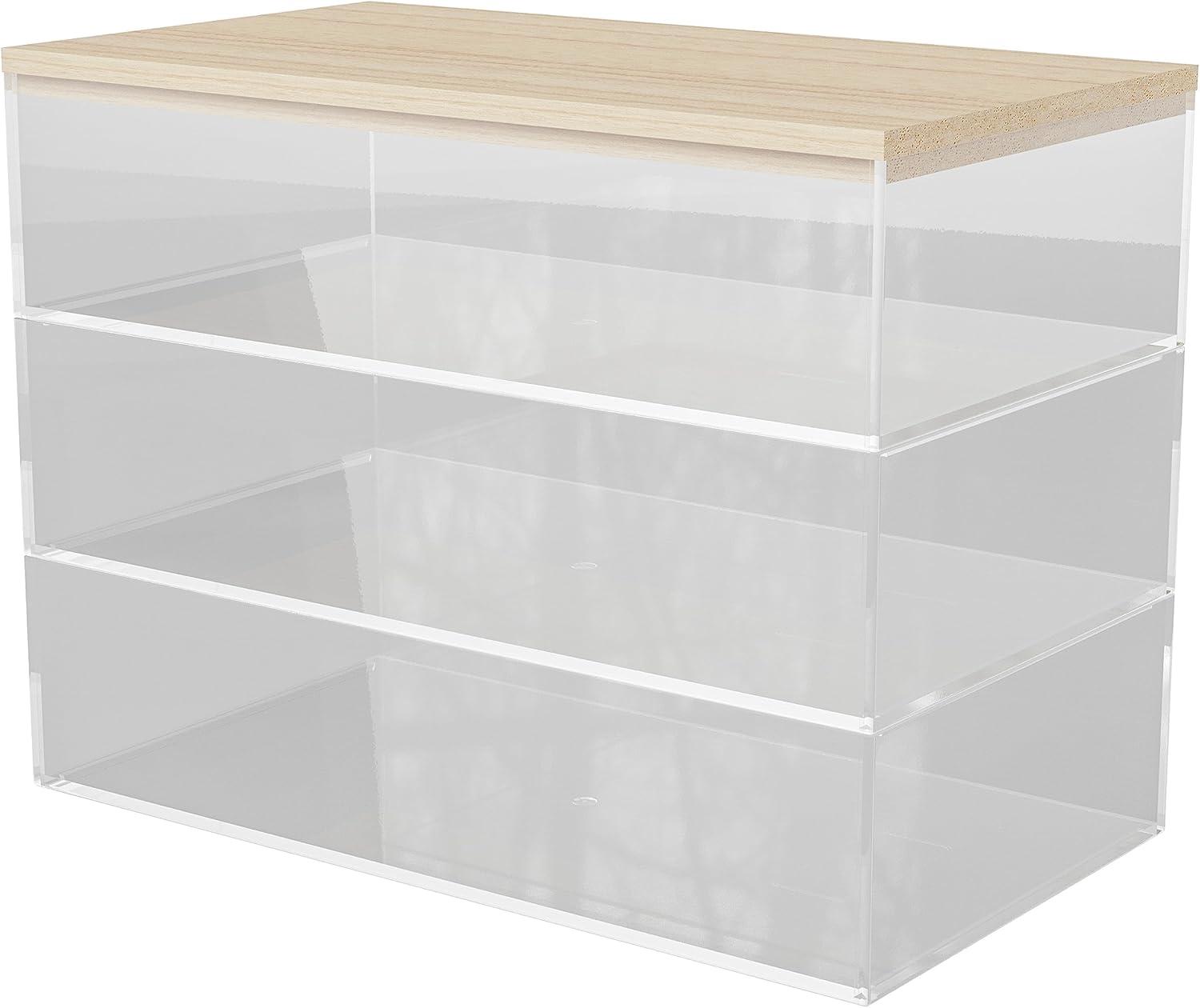 Thomas Martha Stewart Premium Plastic Storage Bins with Wooden Lid