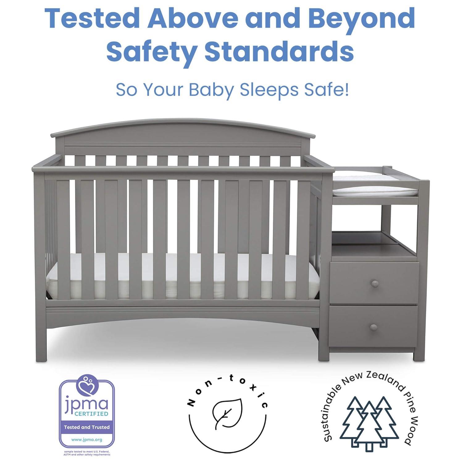 Delta Children Abby 4-in-1 Convertible Crib