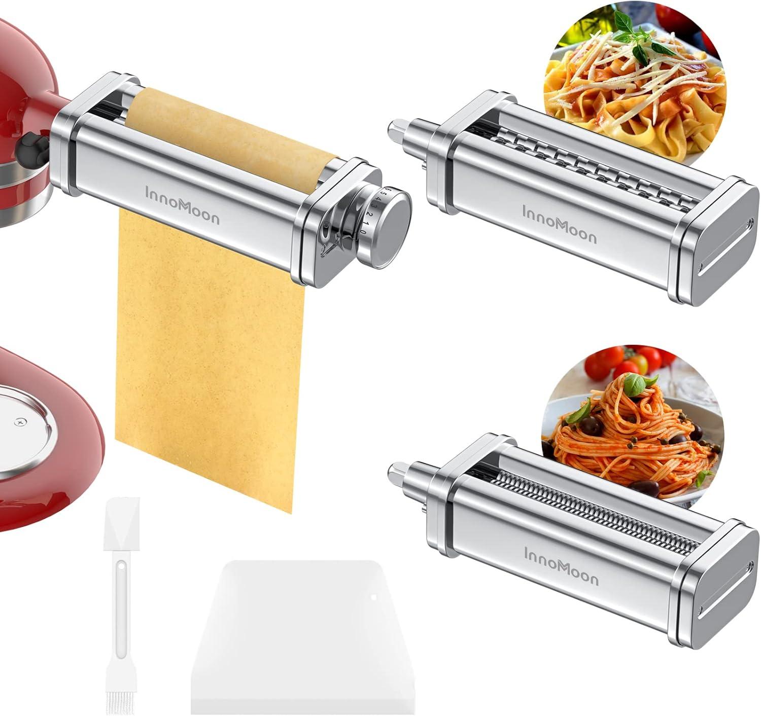 Stainless Steel 3-Piece Pasta Maker Attachment Set for KitchenAid