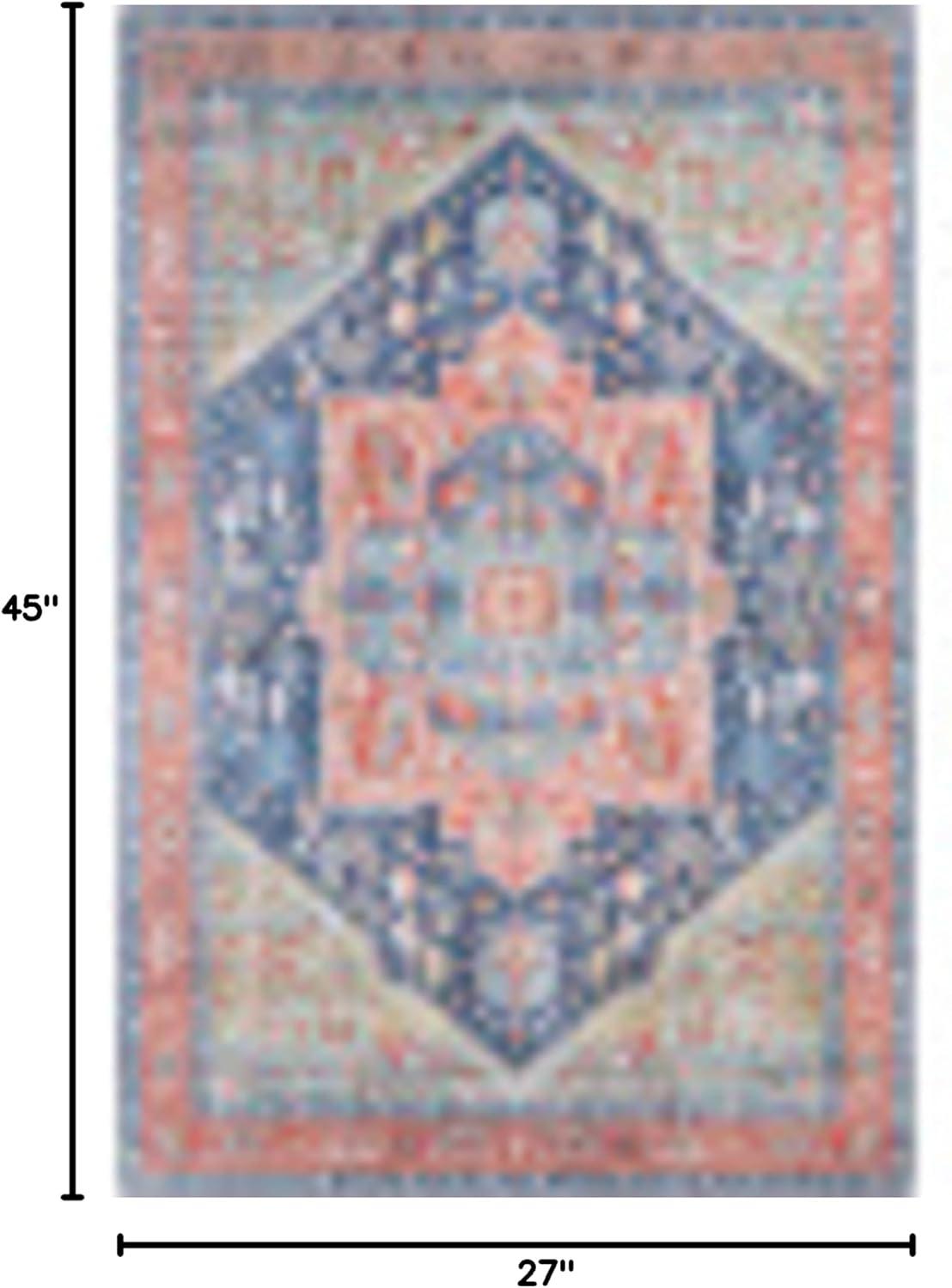 Bree Navy Doormat 2 ft. x 4 ft. Indoor Area Rug