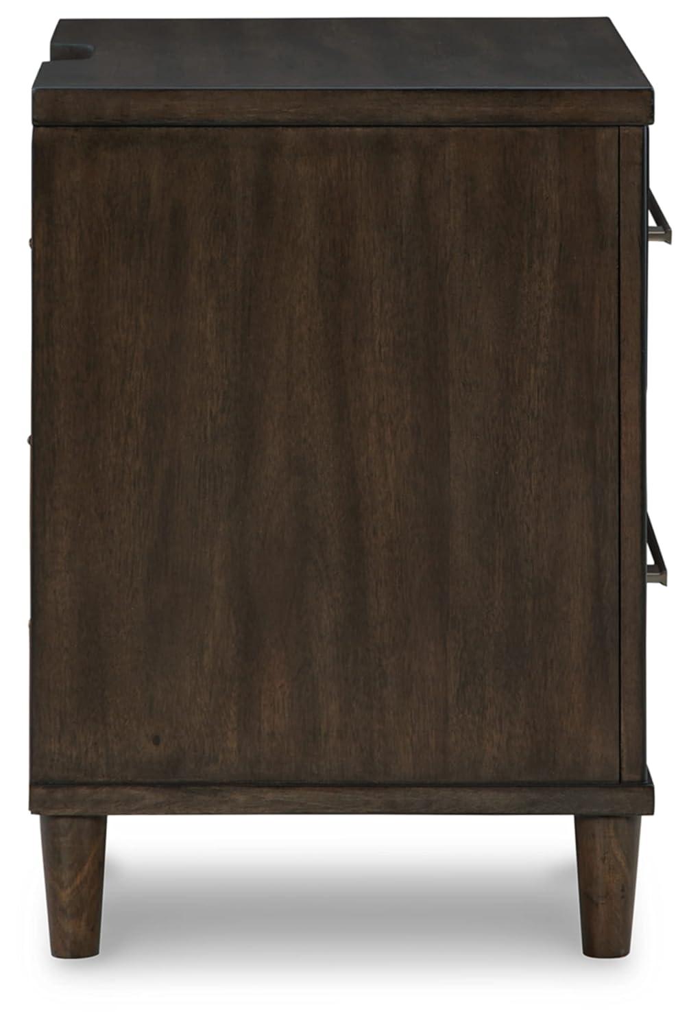Signature Design by Ashley Contemporary Wittland 2 Drawer Nightstand, Brown