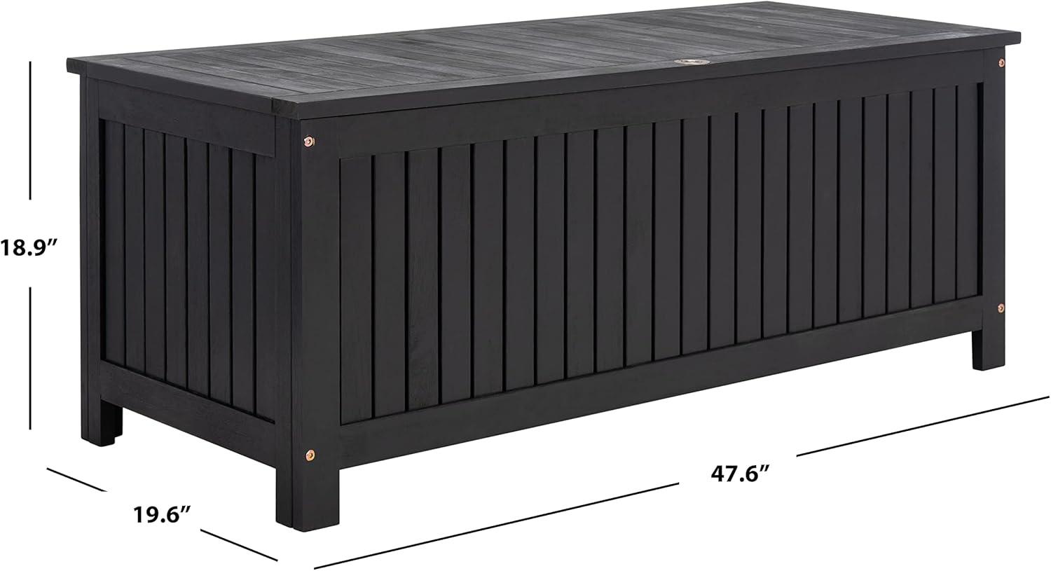 Safavieh Abri 47.6'' W Water Resistant Solid Wood Eucalyptus Deck Box