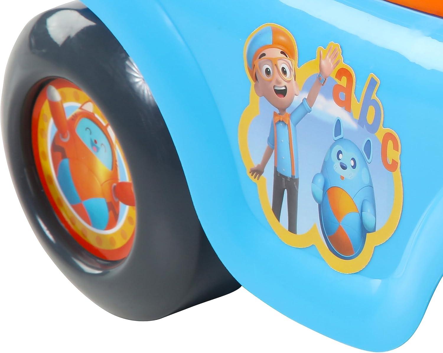 Dynacraft Unisex Kid Push & Pedal Ride-On, Plastic Light Blue, 19.29x8.27x 4.76 Inches, 3.79 lbs