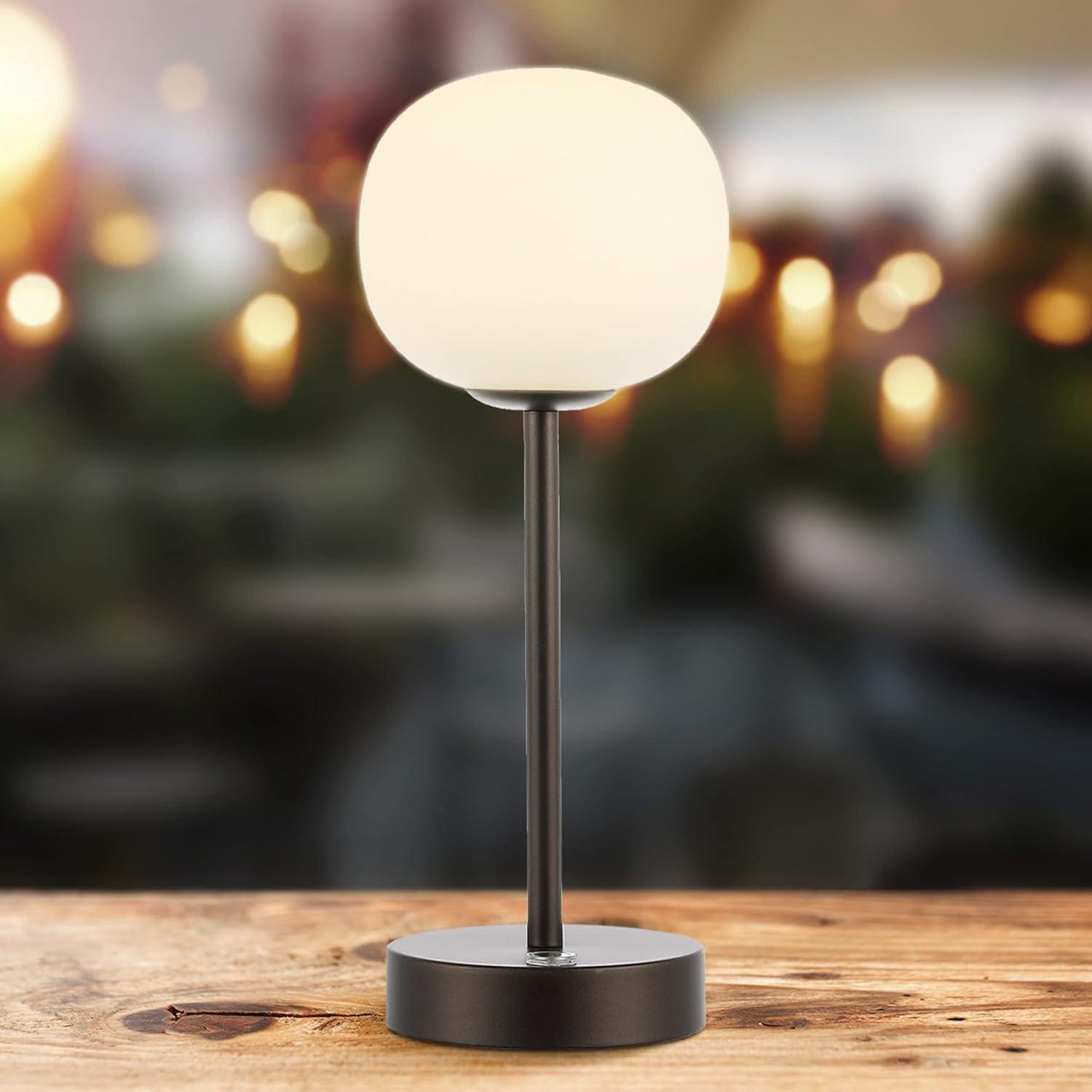 JONATHAN Y Natalia Modern Farmhouse Iron Rechargeable Integrated Portable LED Table Lamp