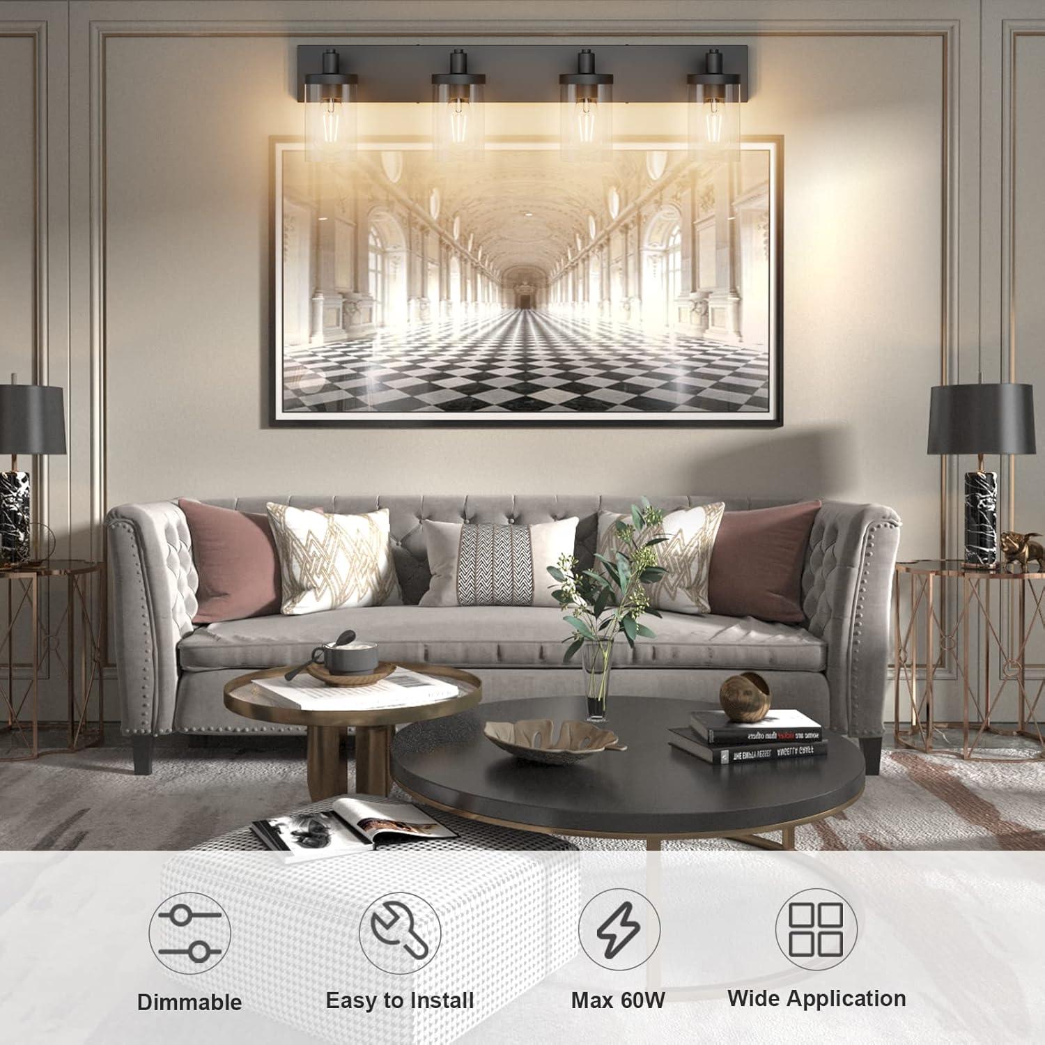 Gracie Oaks Collman 4 - Light Dimmable Vanity Light