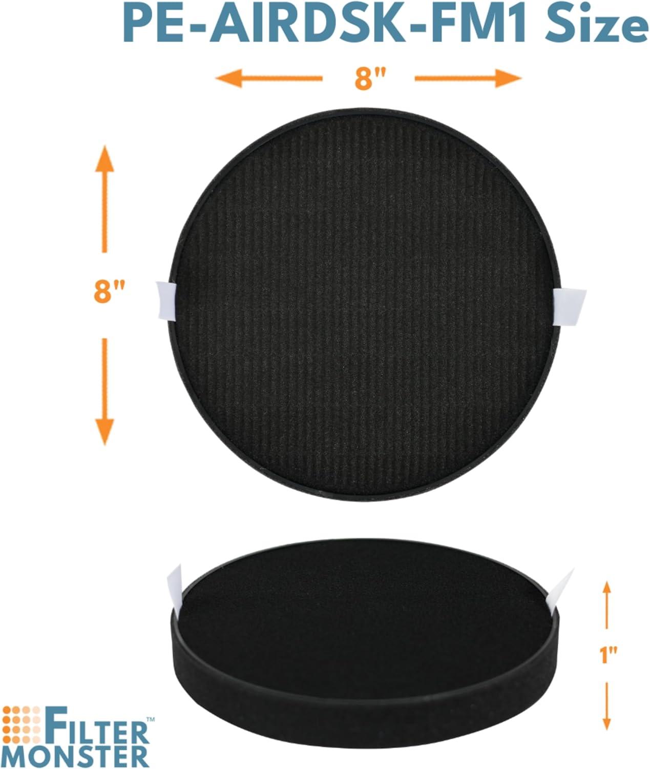 Pure Enrichment Pure Zone Halo True HEPA Air Filter: Captures Dust, Smoke, Pet Dander, Mold, Odors, Pollen, 8x8x1, 0.25 lbs