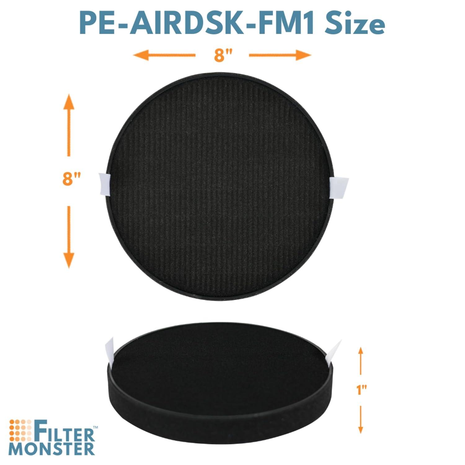Pure Enrichment Pure Zone Halo True HEPA Air Filter: Captures Dust, Smoke, Pet Dander, Mold, Odors, Pollen, 8x8x1, 0.25 lbs