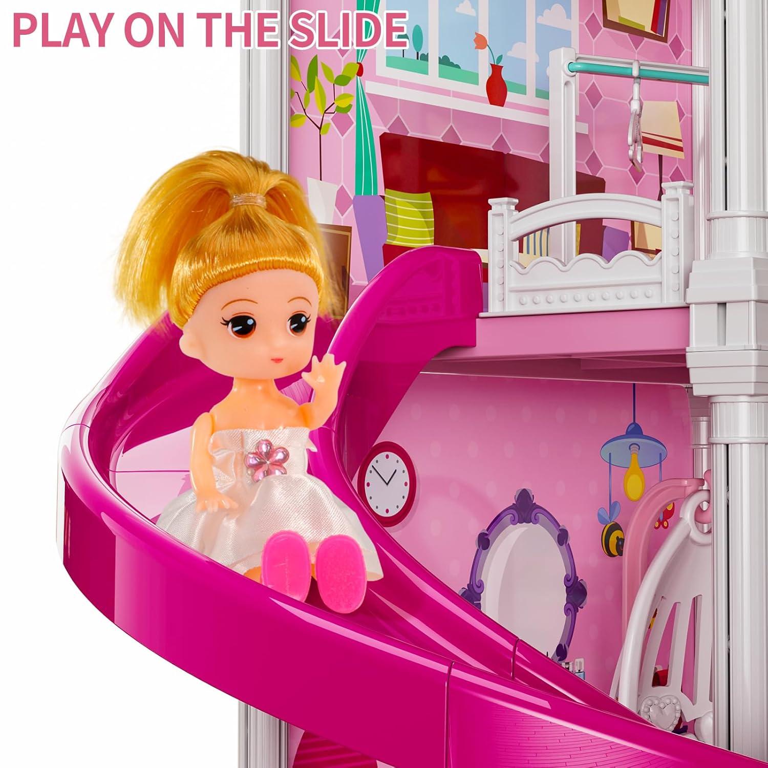 Casa de Construcción Kit Diy Juego de Simulación Edificio Juguetes Educativos para el Hogar para Niñas Niños para Niñas Niños a Partir de 3 Años