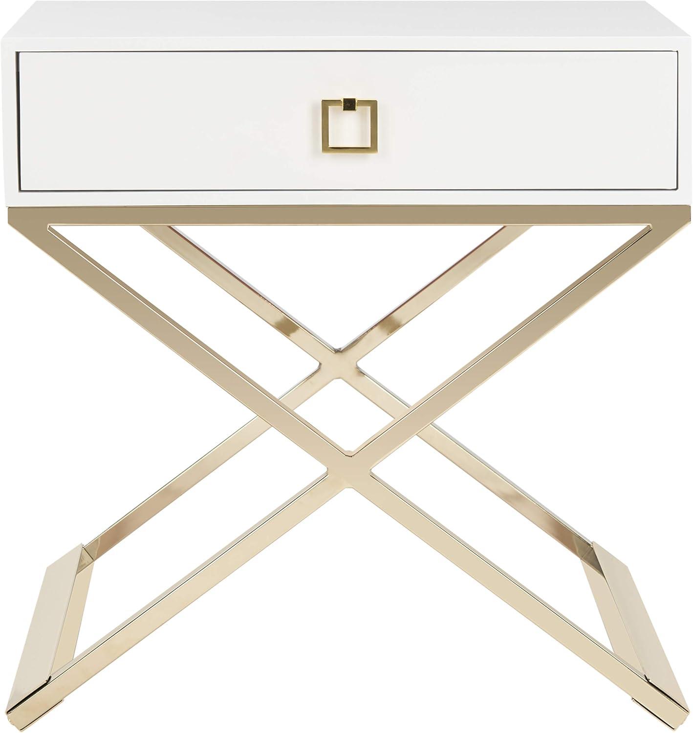 Zarina Modern Cross Leg End Table  - Safavieh