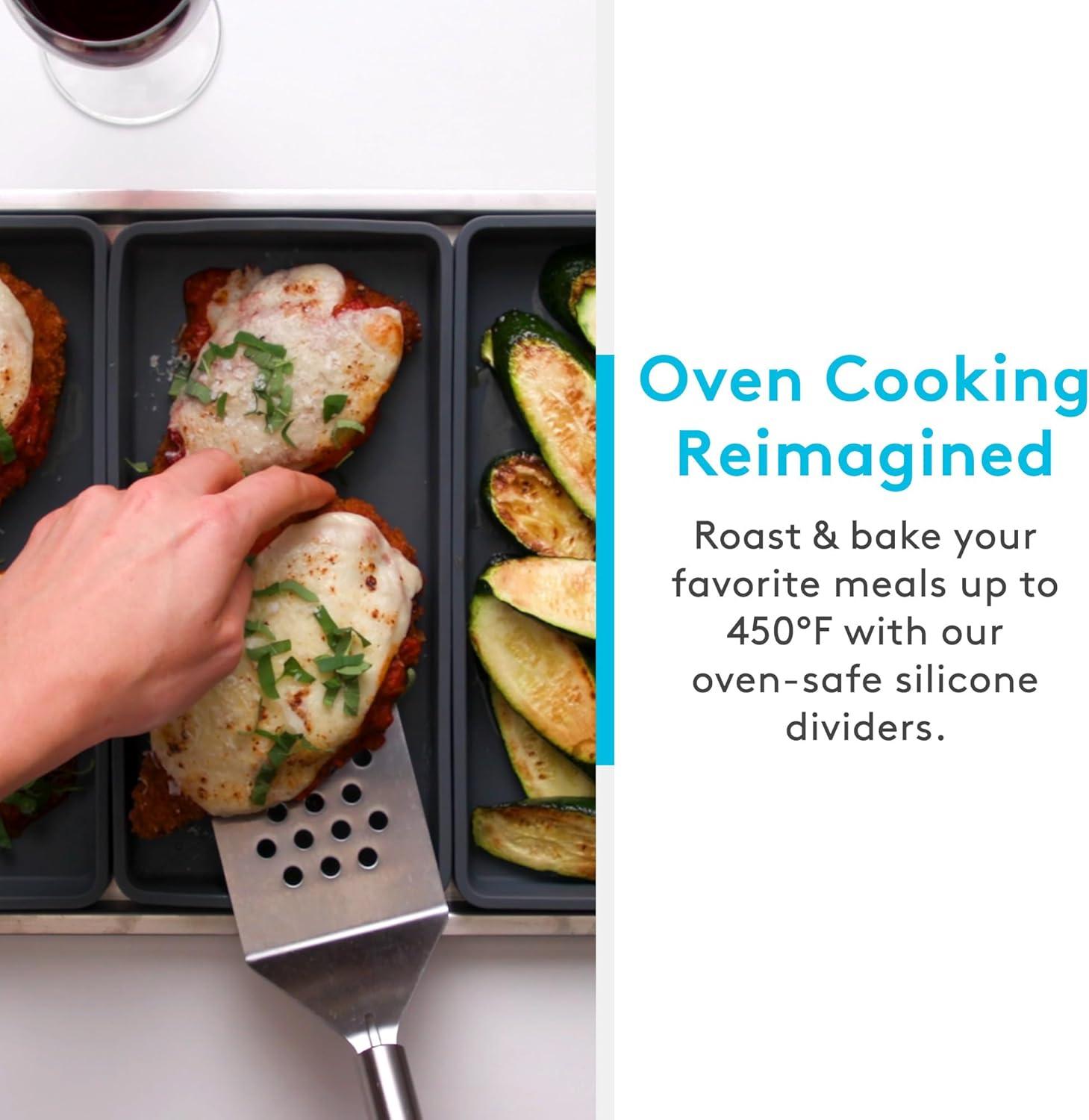 Modular Non-Stick Silicone Sheet Pan Divider Set