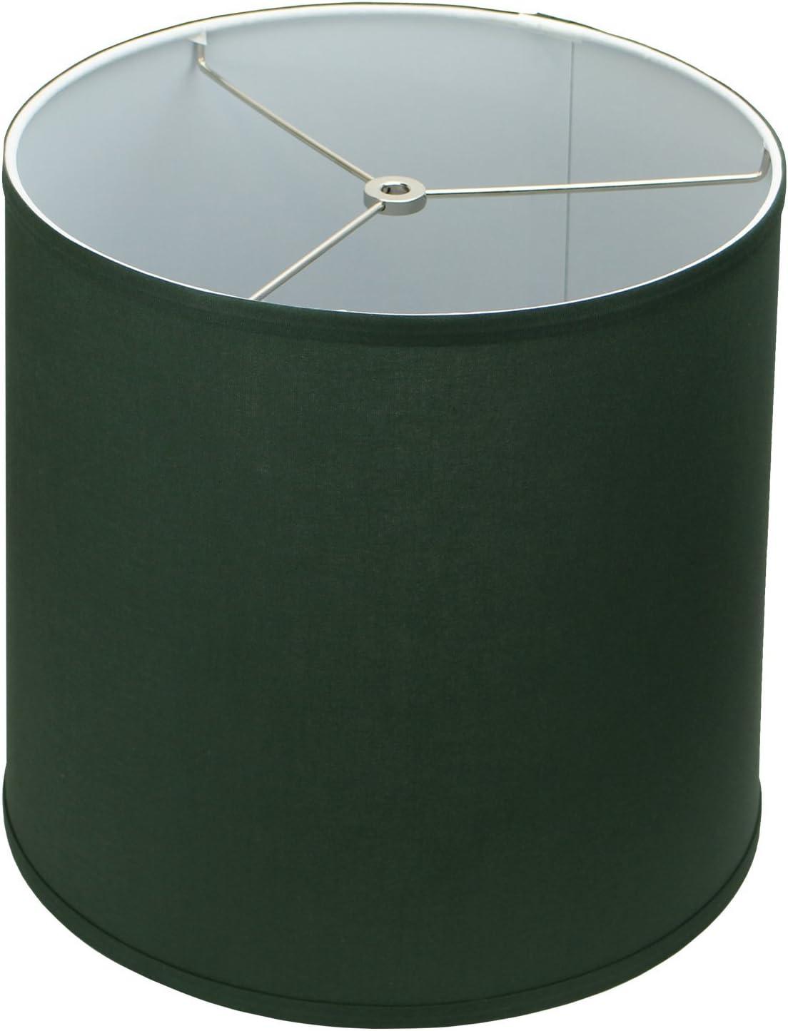 Hunter Green Linen Round Table Lamp Shade 12" x 13"