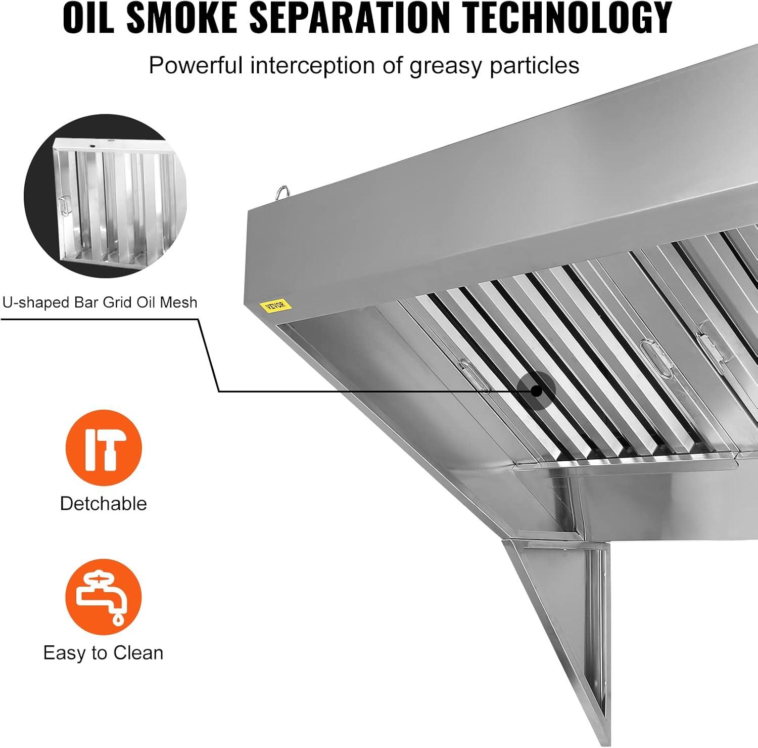 VEVOR Stainless Steel Ducted (Vented) Range Hood