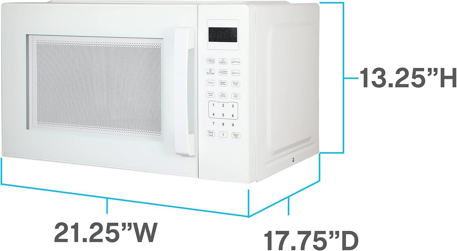 Avanti 1.5 cu. ft. Microwave Oven, 1,000 W, White