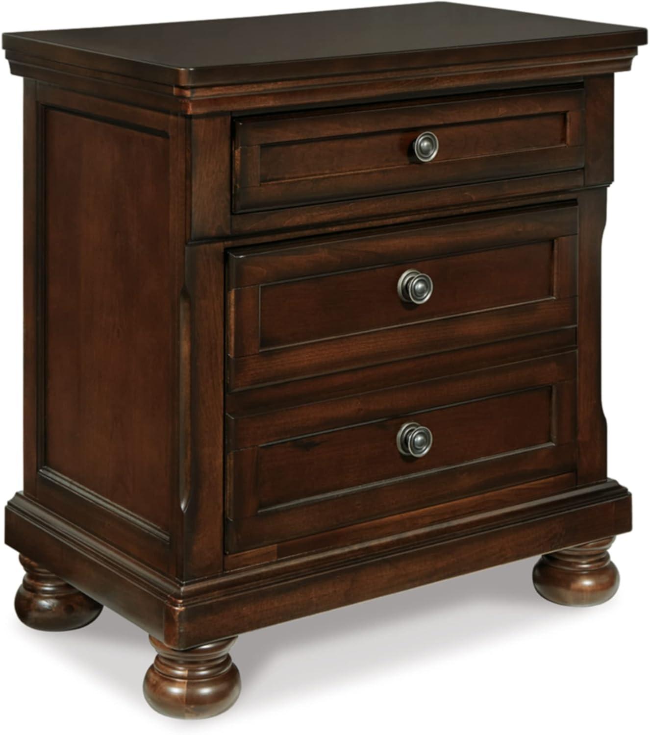 Porter 2 - Drawer Nightstand in Rustic Brown