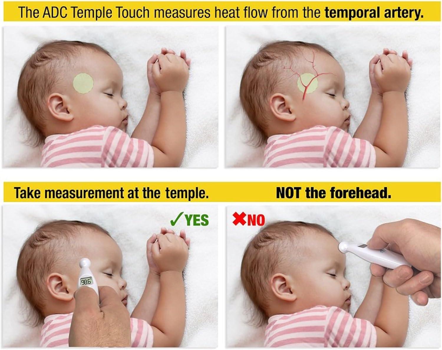 Adtemp 427 Temporal Contact Thermometer LCD Display 427Q 1 Each