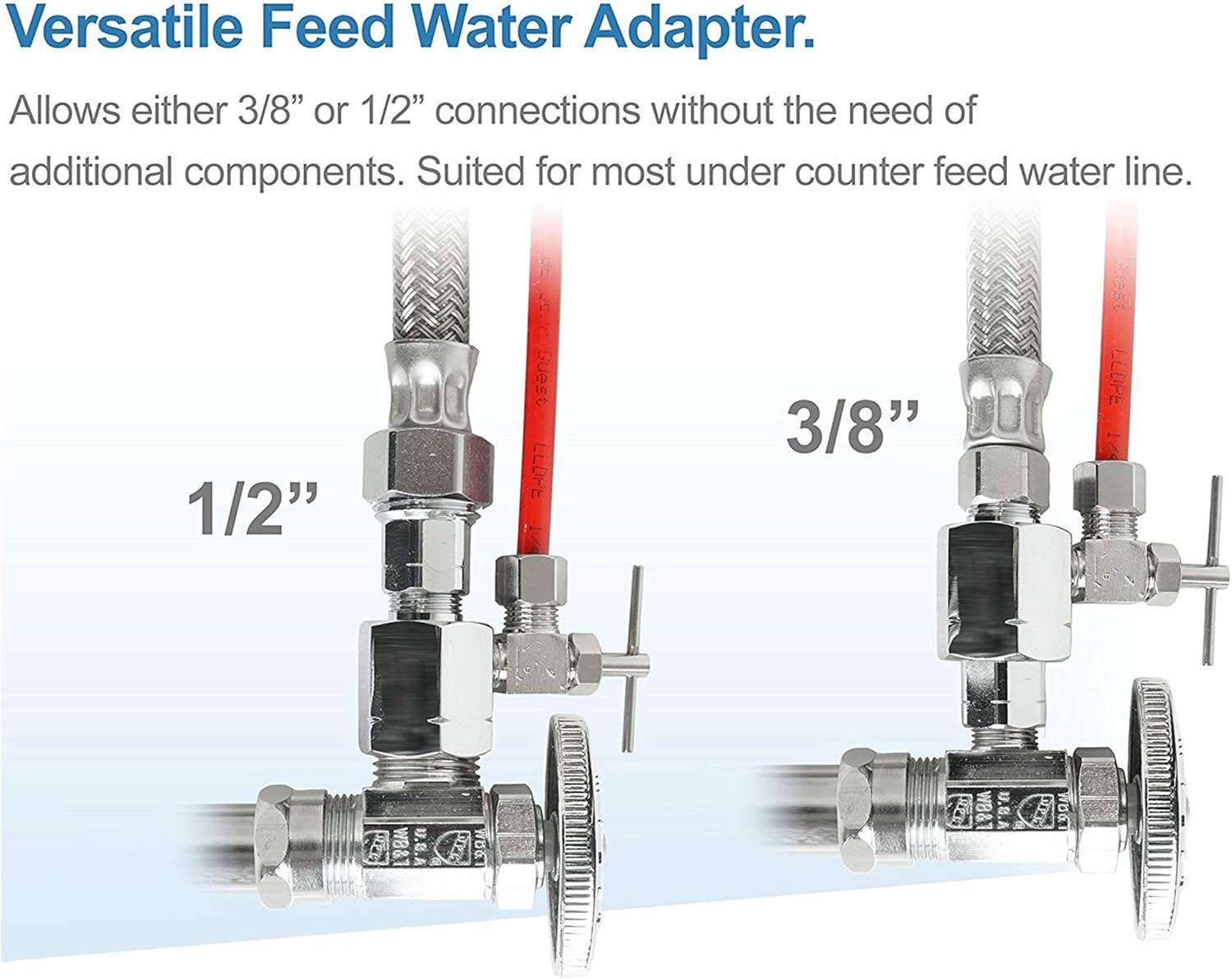 White 3-Stage Under-Sink Water Filtration System