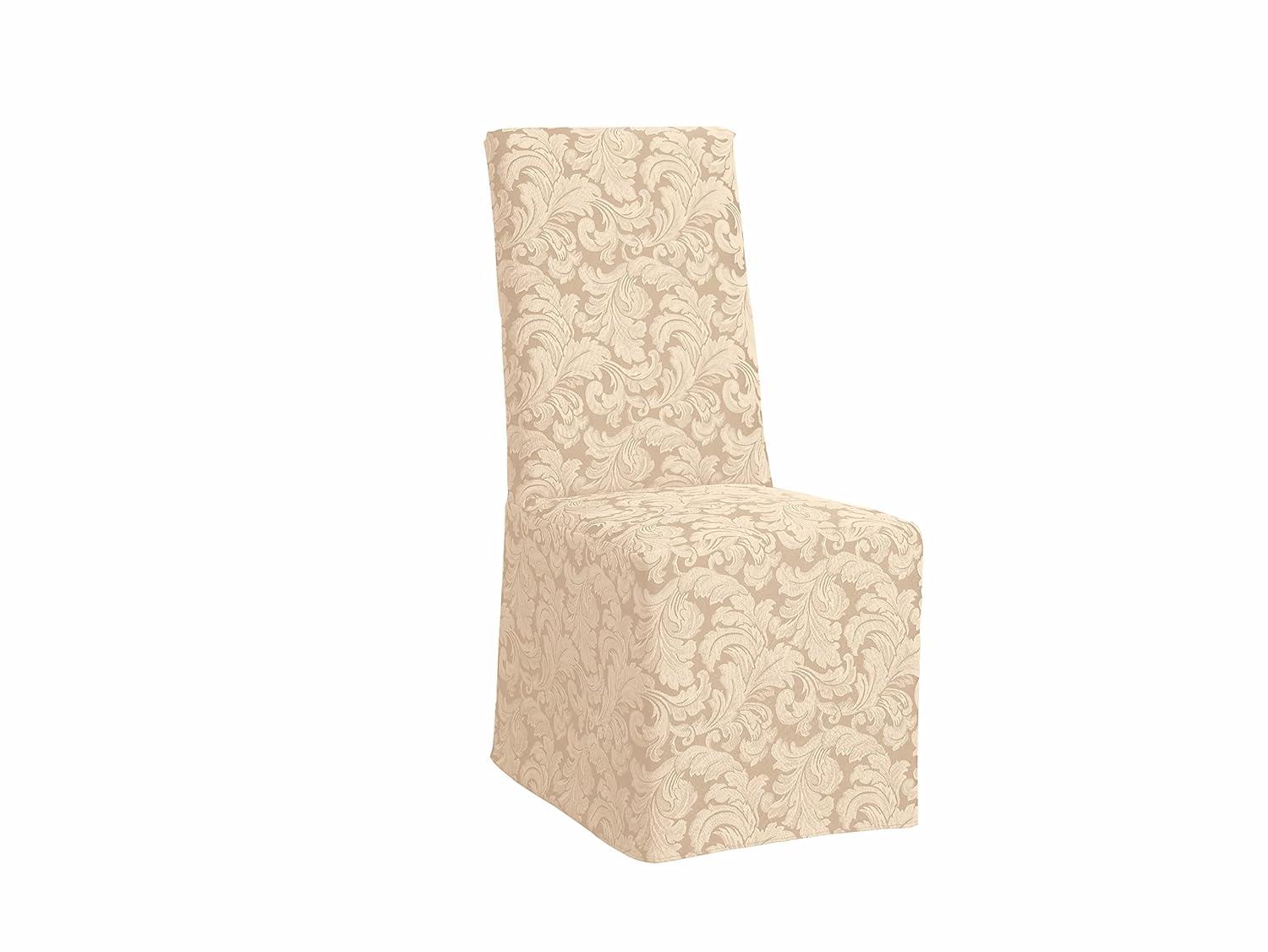 Scroll Classic Box Cushion Dining Chair Slipcover