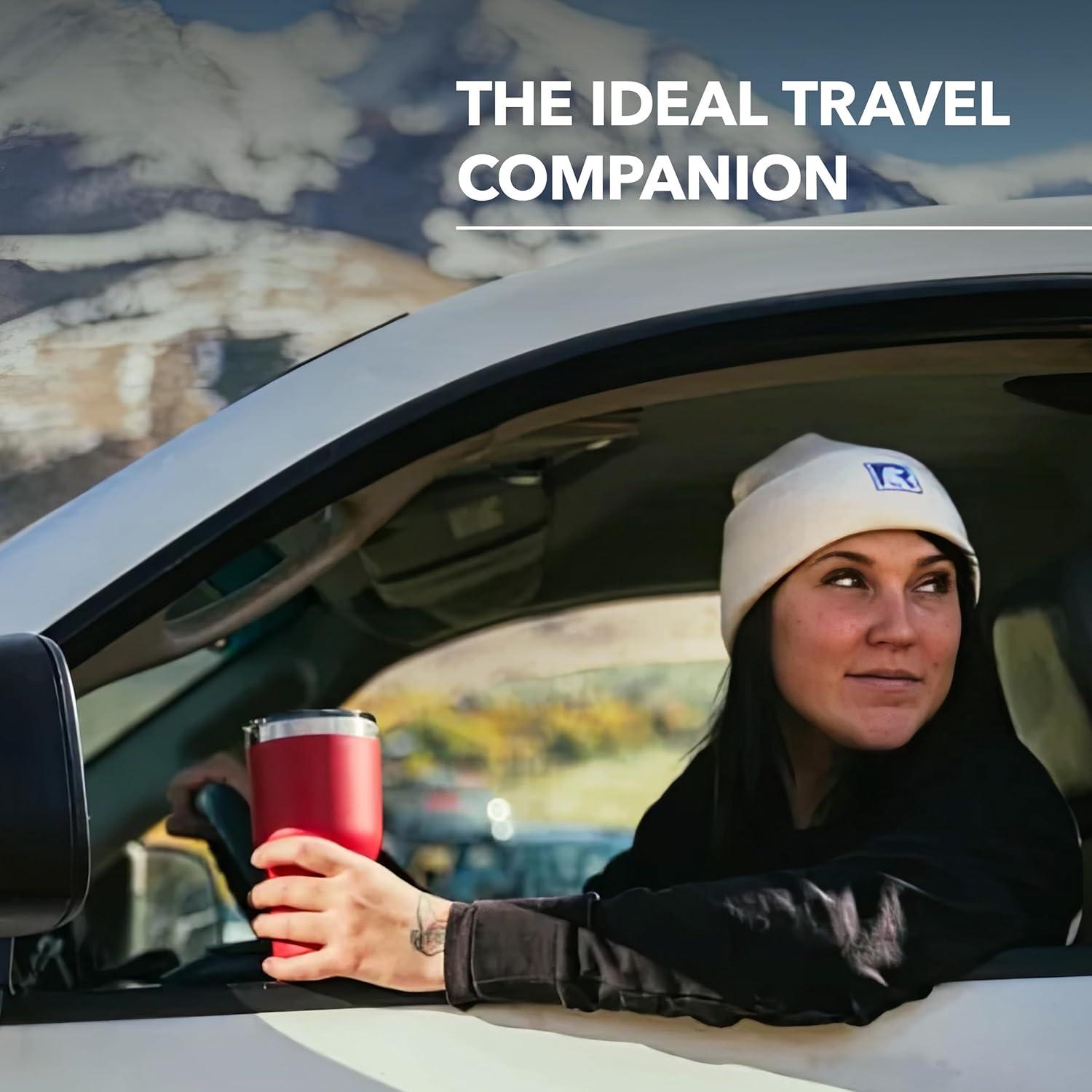 Salmon Orange 20oz Stainless Steel Insulated Travel Tumbler with Lid