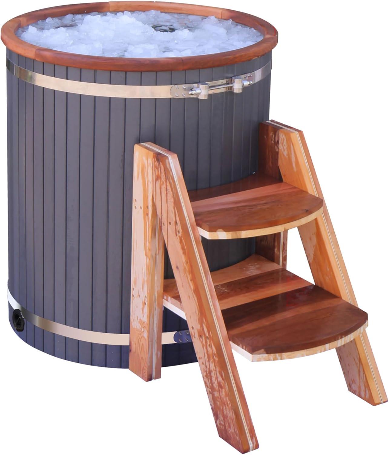 ALEKO ALEKO Ice Bath Frost Cold Pod Plunge Tub | 118 Gallon Water Treatment Capacity | 37.5” x 32.25”