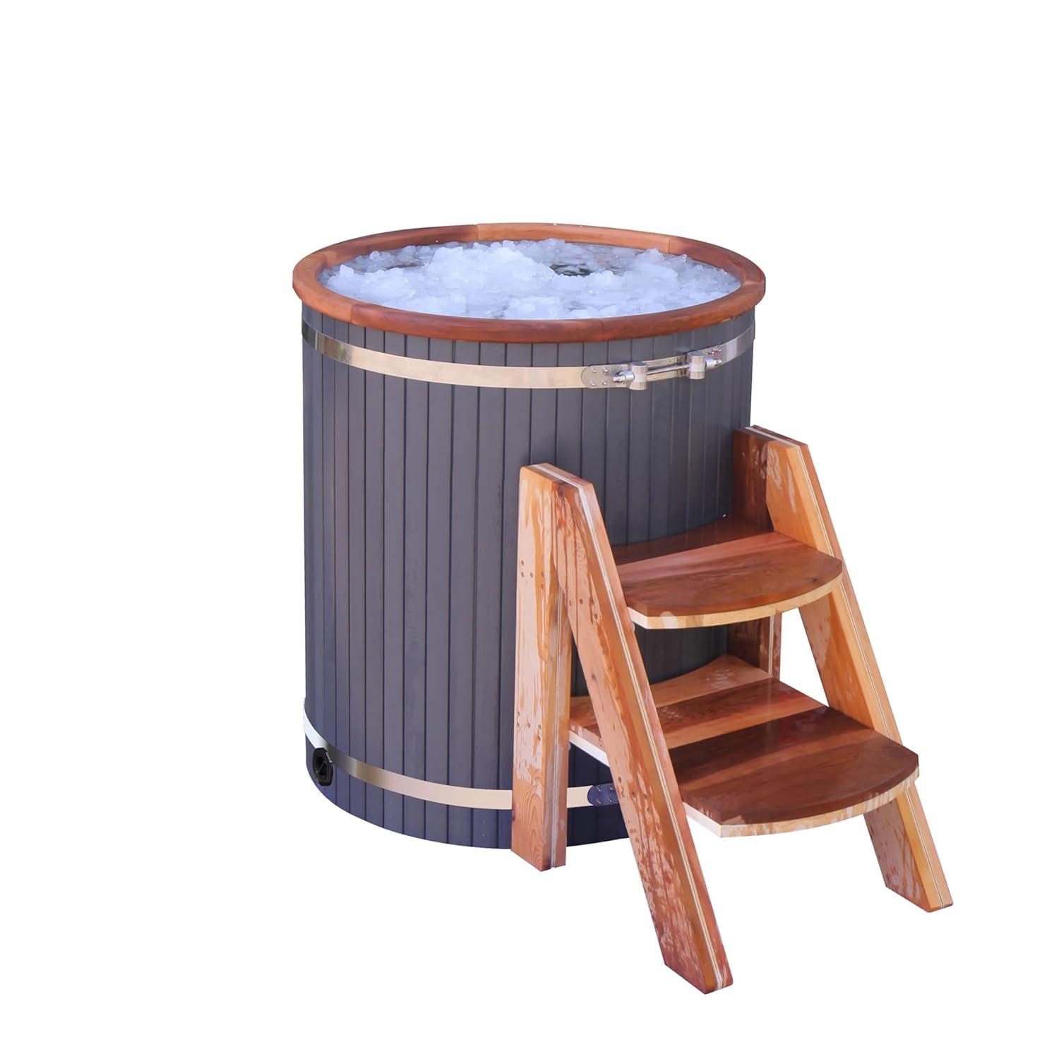 ALEKO ALEKO Ice Bath Frost Cold Pod Plunge Tub | 118 Gallon Water Treatment Capacity | 37.5” x 32.25”