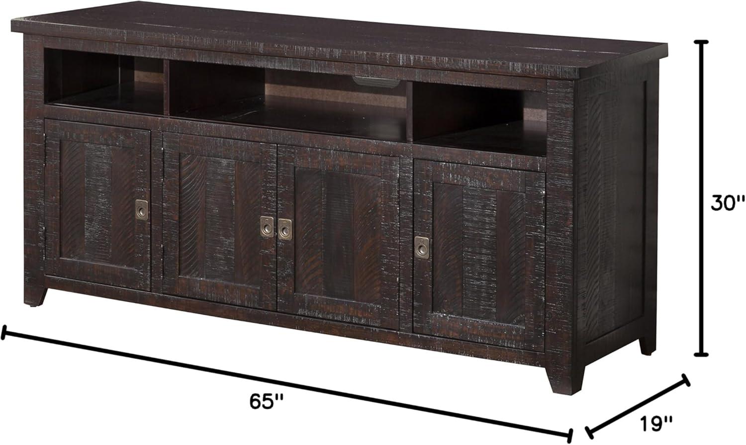 Coffee Plantation 65" Solid Wood TV Stand Espresso - Martin Svensson Home