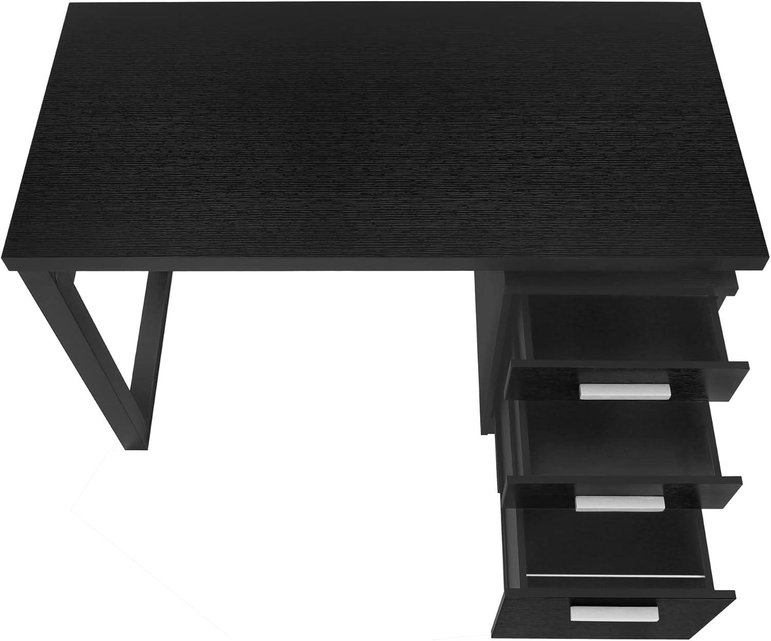 Monarch Specialties 30 x 23.5 x 48 in. Left or Right Facing Computer Desk, Black