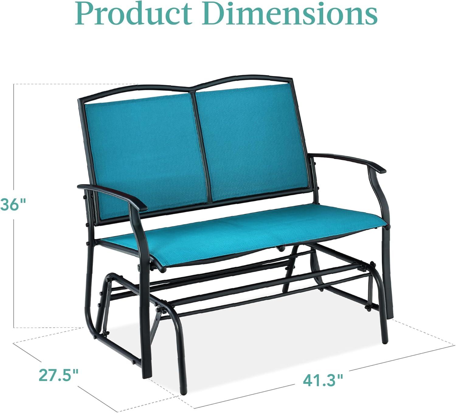 Winston Porter Nethuki Metal Outdoor Glider