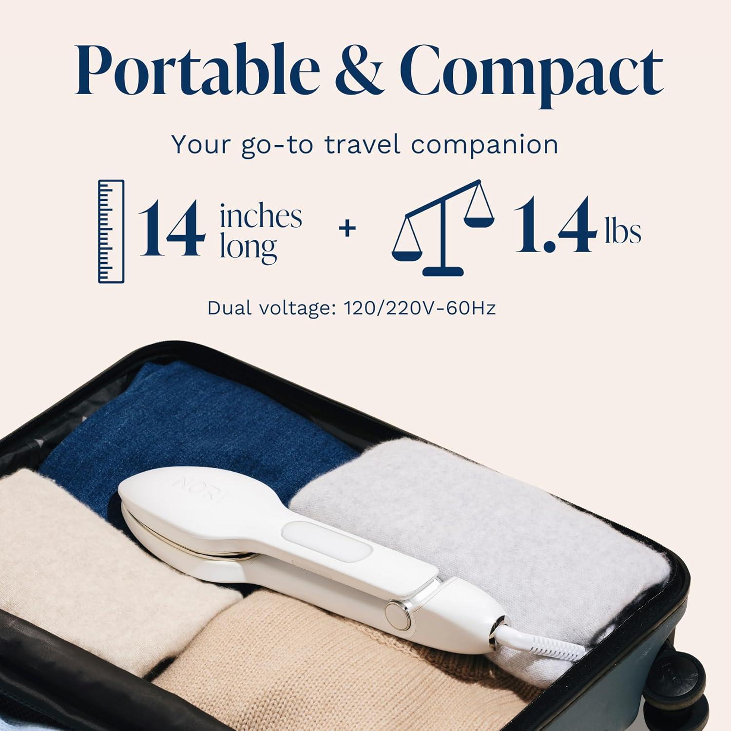 Nori Press Handheld Steam Iron for Clothes