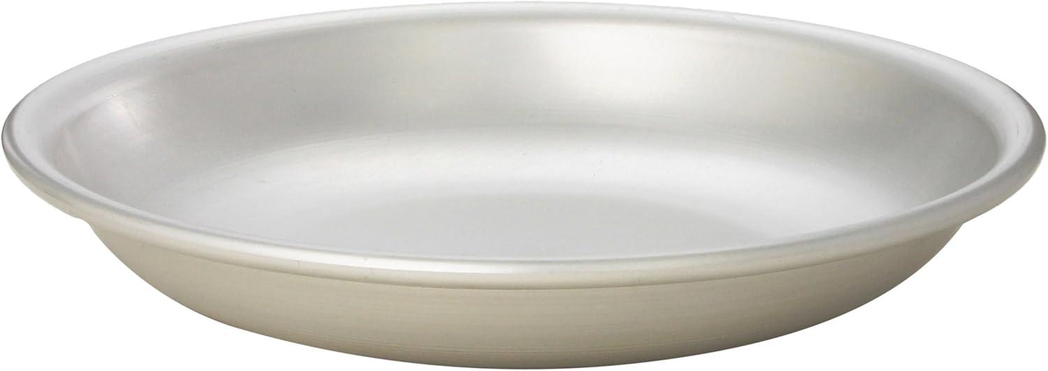 Silver 12-Inch Aluminum Round Seafood Serving Tray